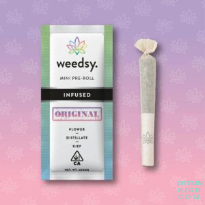 Original 500MG THC Cannabis Flower Mini Pre-Roll by Weedsy